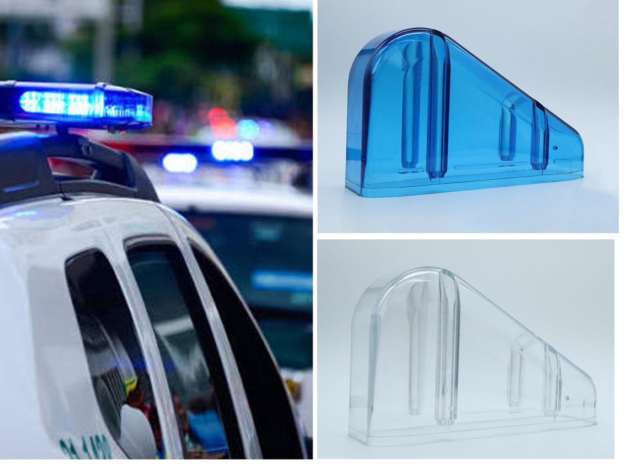 Puntera para luz led de vehículo policial