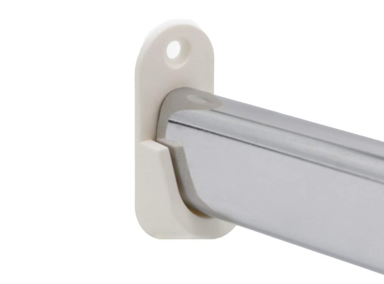 Soporte de caño oval para placard