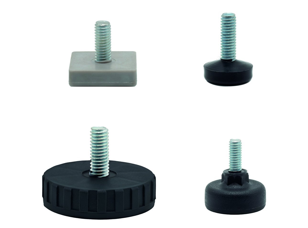 Regatón regulable para armado de muebles de oficina — Varios modelos
