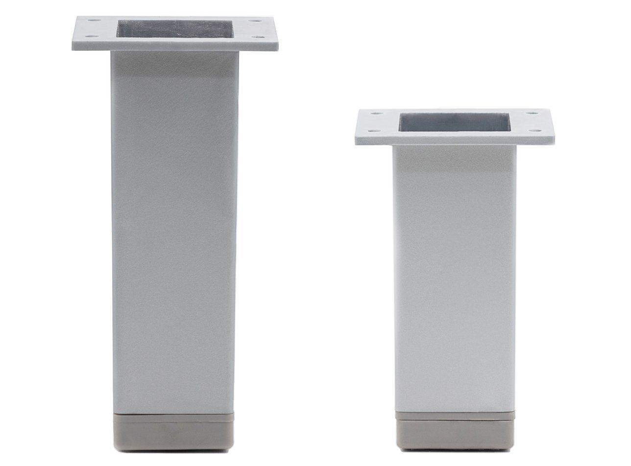 Pata cuadrada regulable en altura para soporte de mueble de cocina